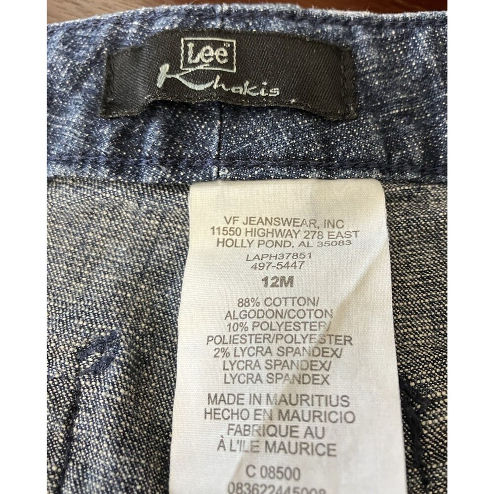 NWOT Lee Khakis Blue Jean Shorts Size 12M - Picture 2 of 5